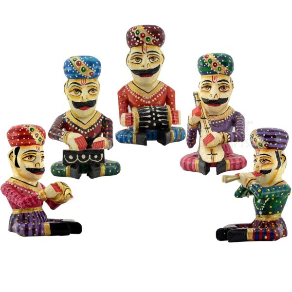 Wooden Musicians Figure Set